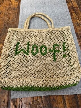 The Jacksons Small Jute Woof! Tote Bag